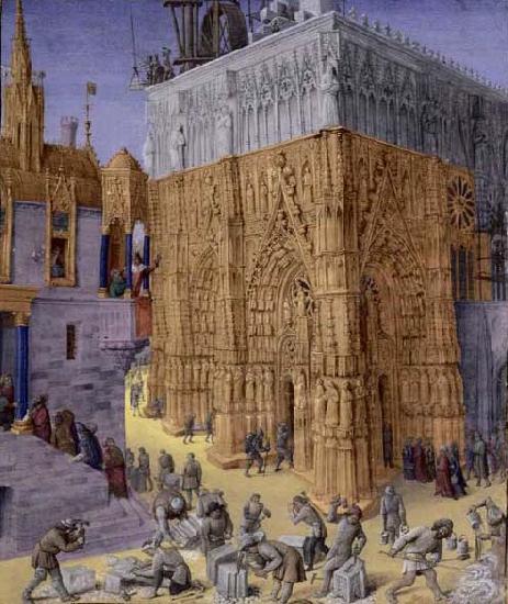 Jean Fouquet Construction of the Temple of Jerusalem